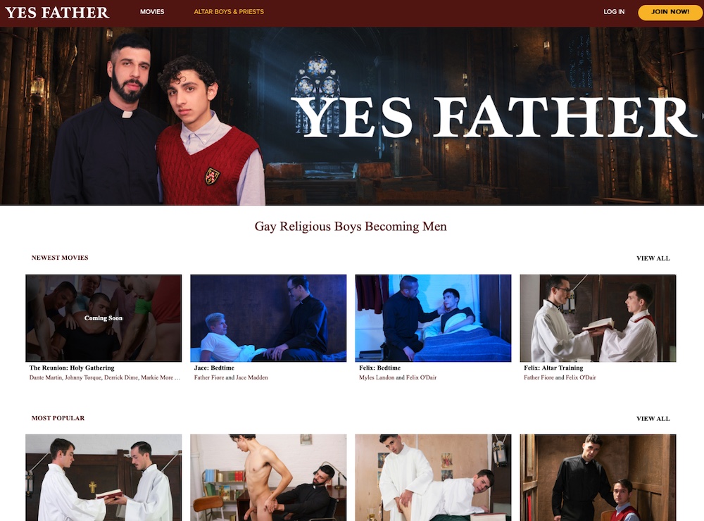 Yes Father - Old & Young Catholic Gay | The Lord Of Porn Reviews
